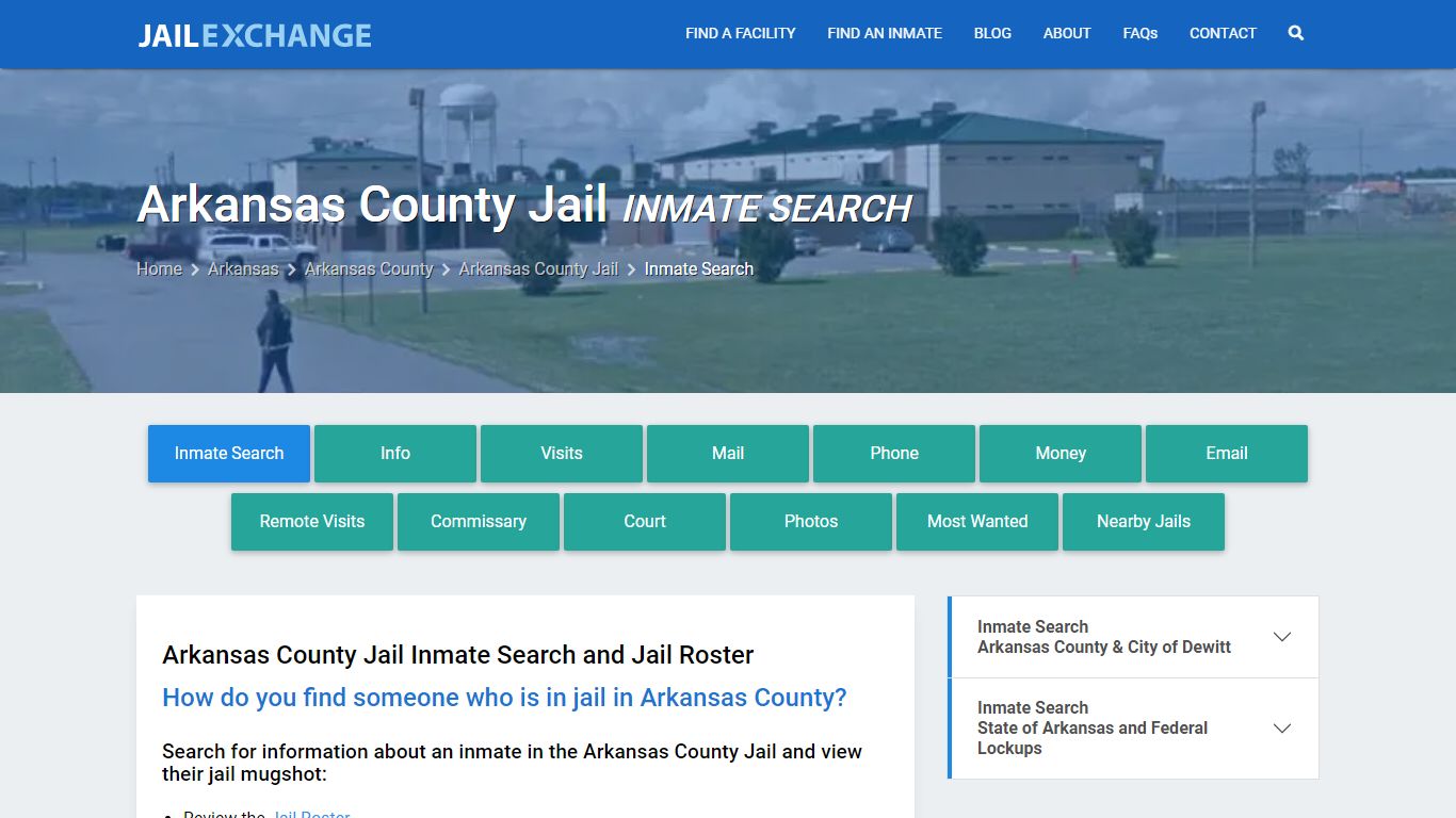 Inmate Search: Roster & Mugshots - Arkansas County Jail, AR